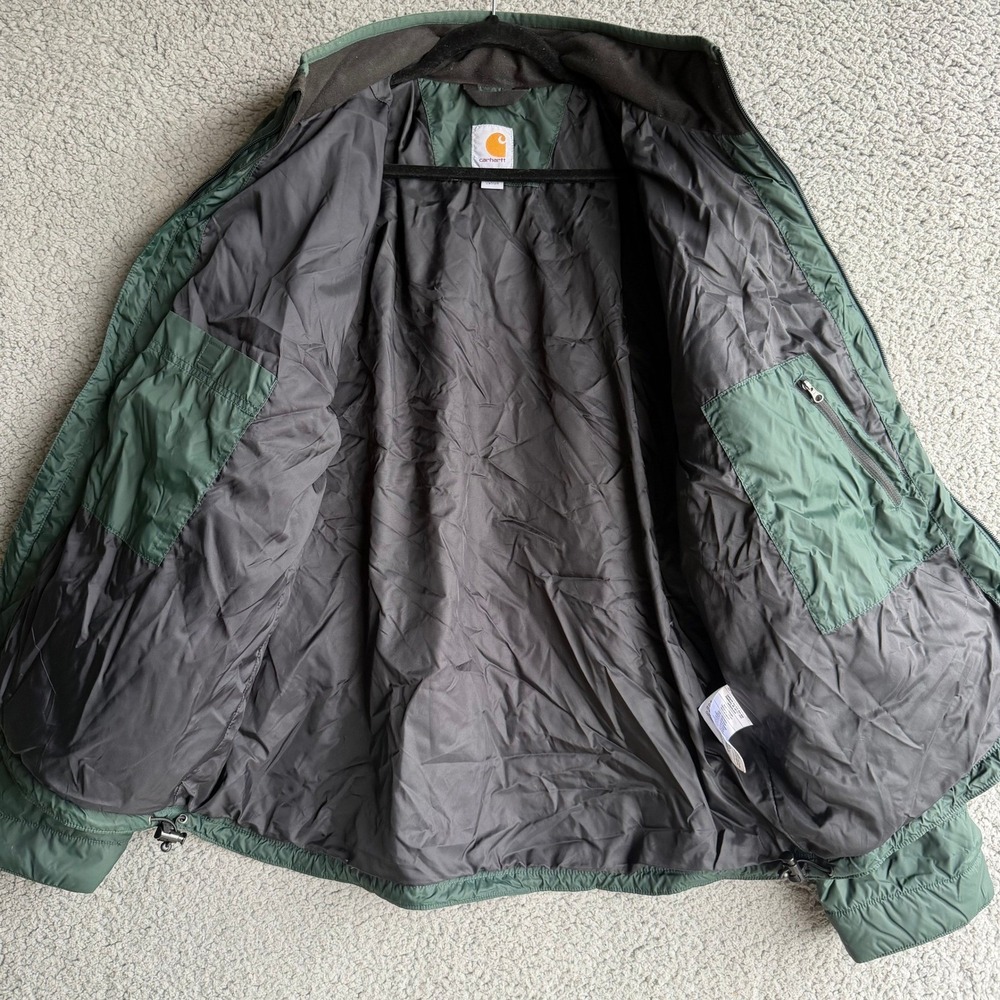 Carhartt Gilliam Jacket Mens XL Green Quilted Puffer Rain Defender 102208 - Picture 8 of 13
